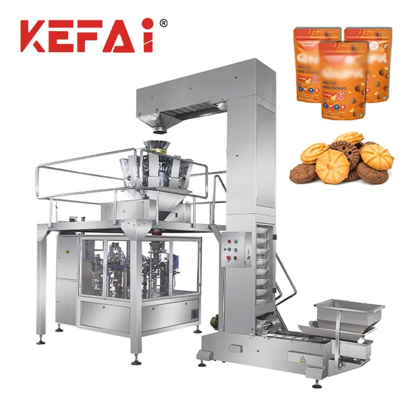 Màquina d'embalatge d'aperitius de bossa rotativa KEFAI